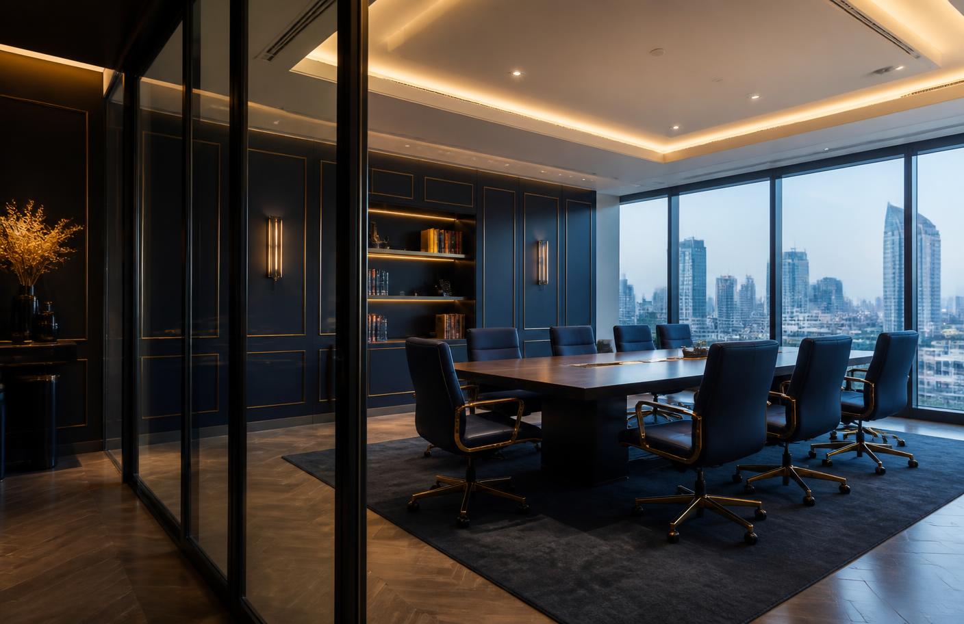 ห้องประชุมของสำนักงานกฎหมายที่ใช้สำหรับการลงนามและทำคำรับรองเอกสาร